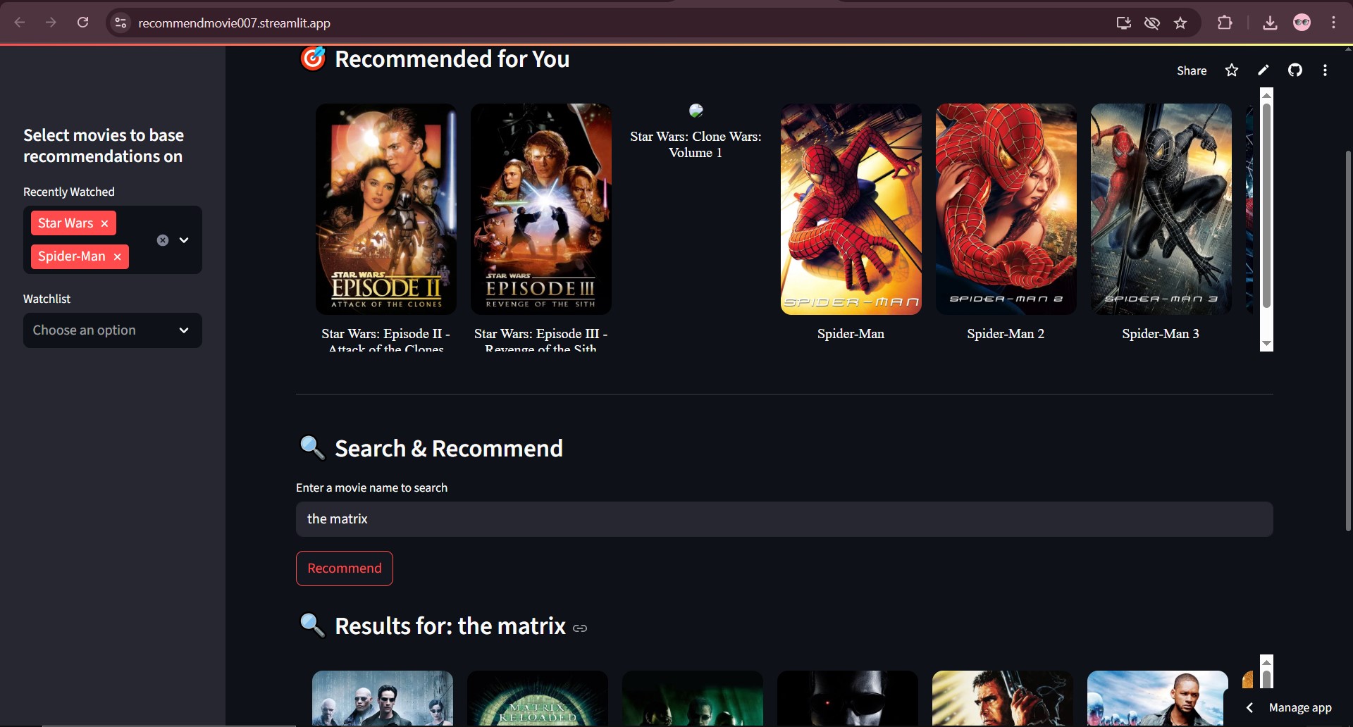 Movie Recommendation System